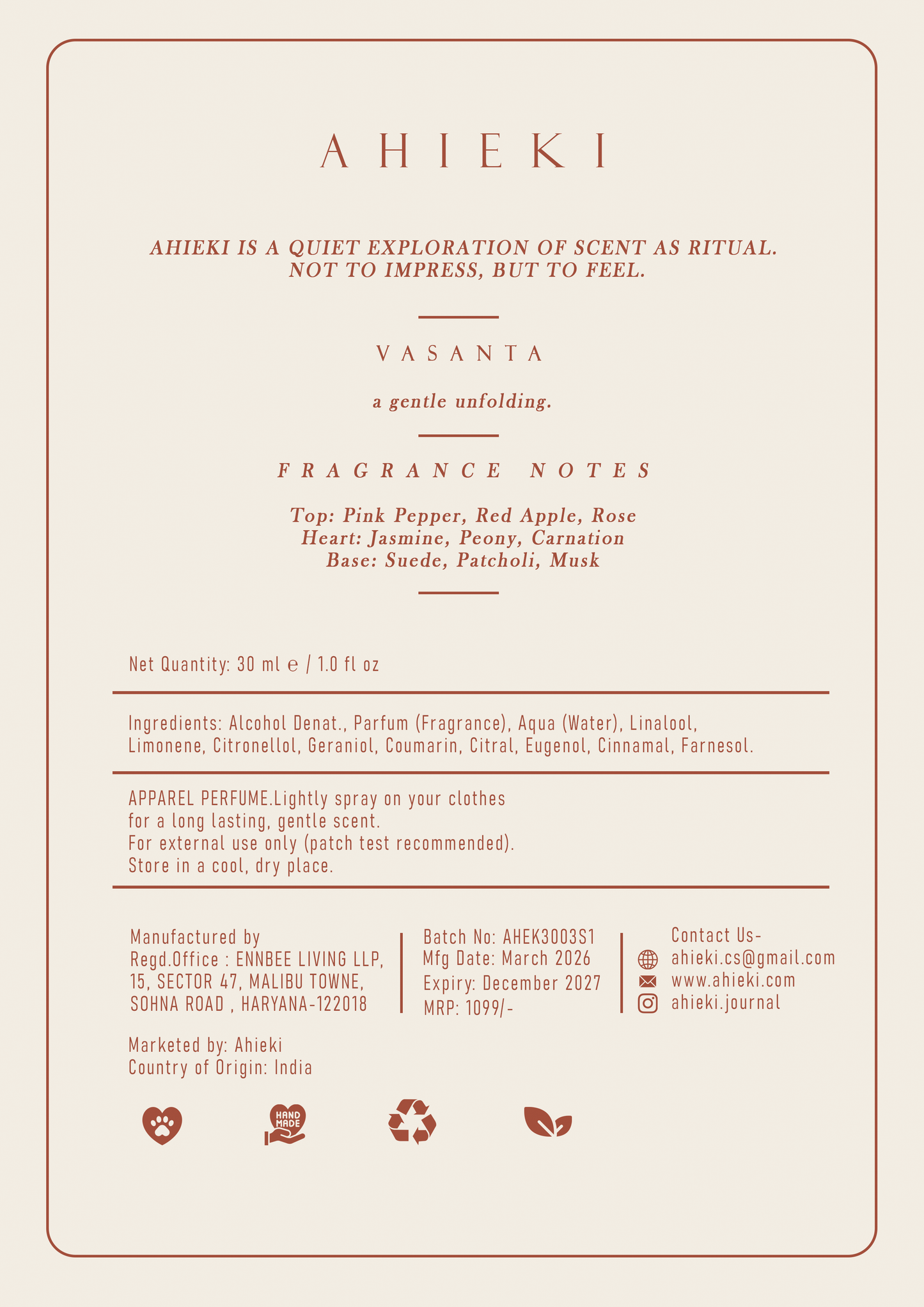 Vasanta 30Ml